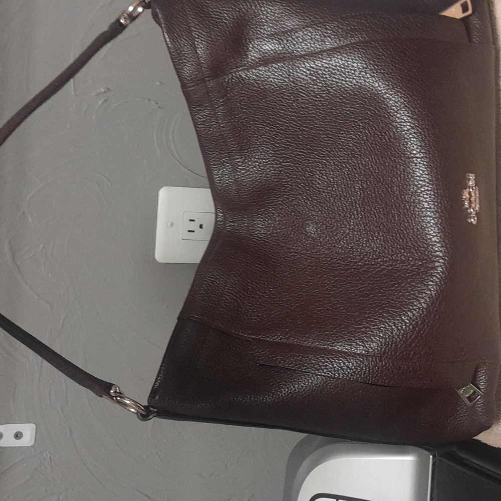 COPY - MAROON COACH PURSE